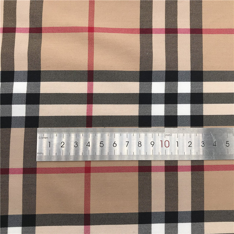 Hot sale bb 40s twill cotton polyester spandex yarn dyed check fabric for uniform and shirt