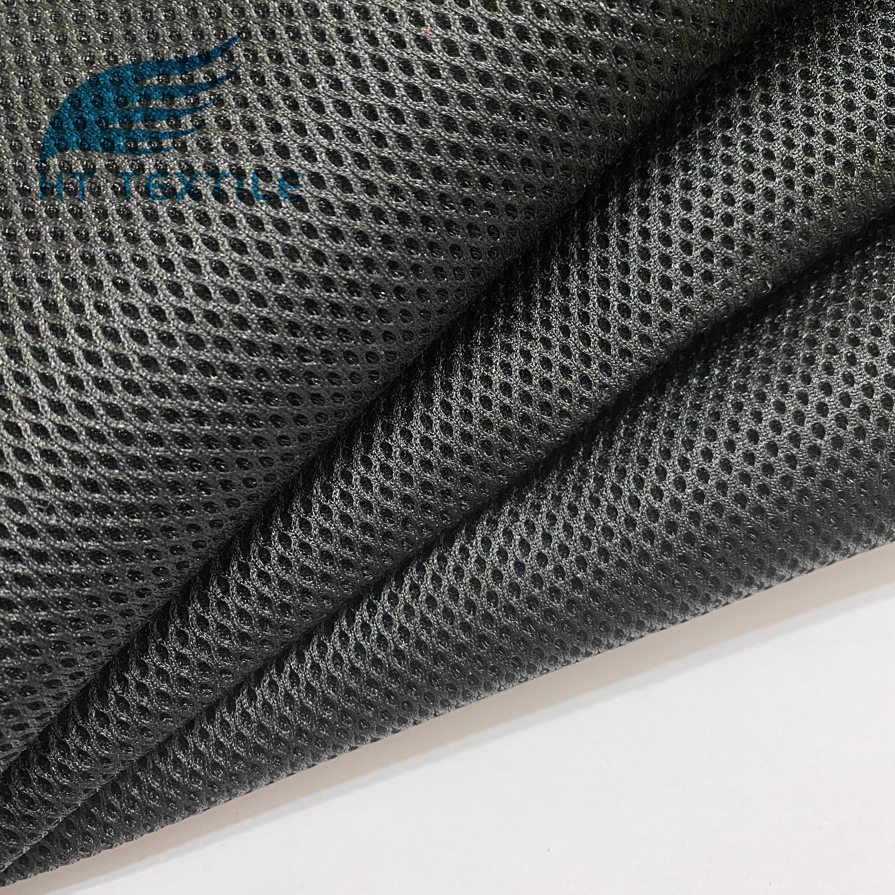 China manufacturer 3D spacer  polyester thick air mesh scuba sandwich fabric for shoes hats and office chair