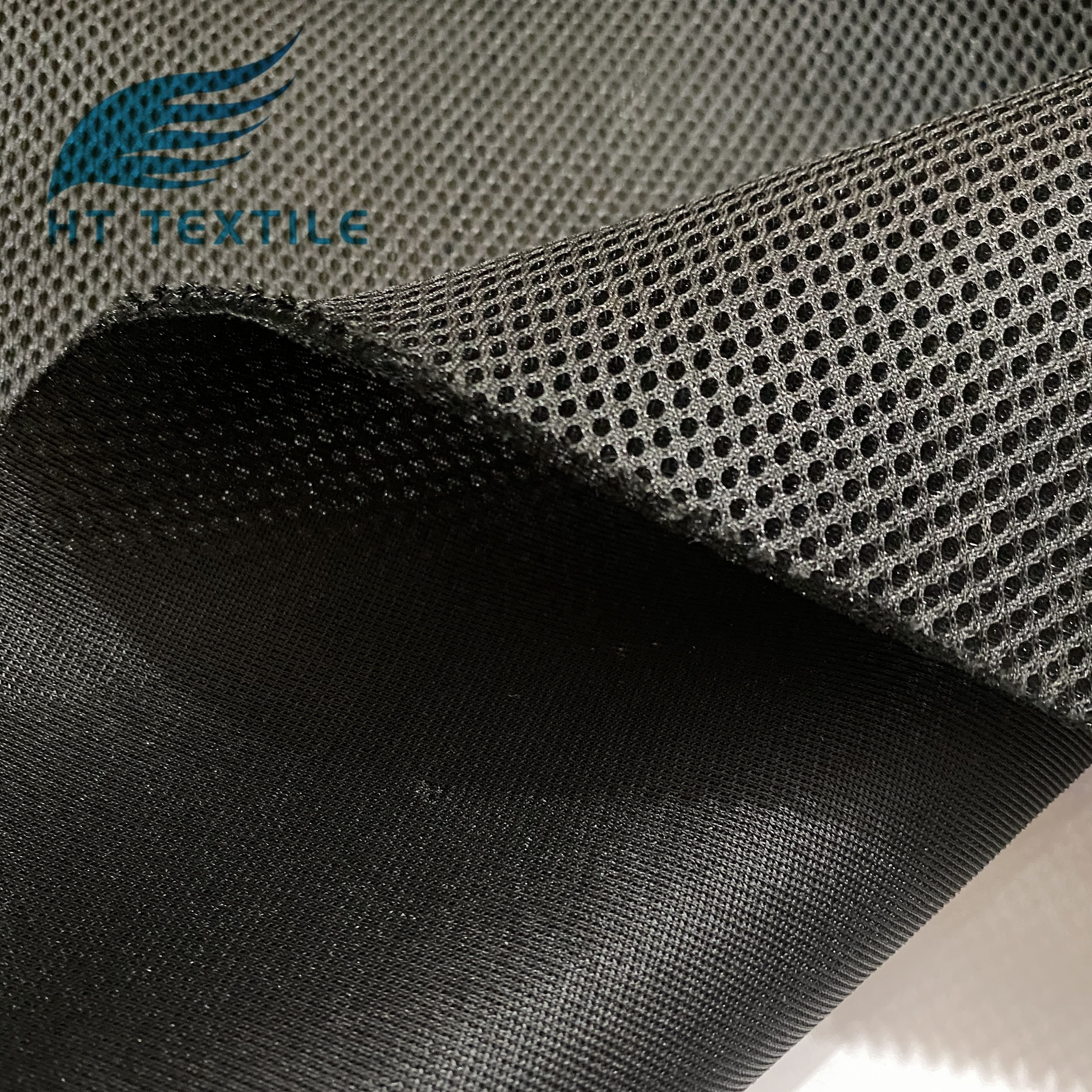 China manufacturer 3D spacer  polyester thick air mesh scuba sandwich fabric for shoes hats and office chair