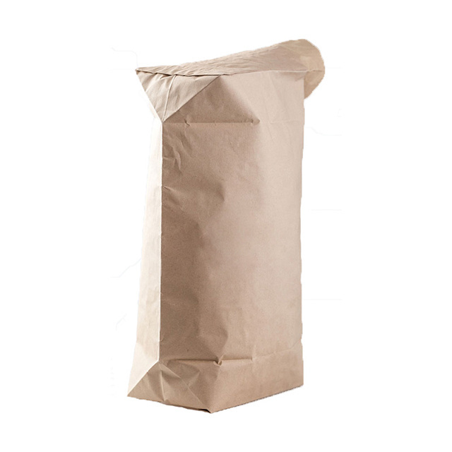 factory customized recyclable 3ply cement kraft paper bag for cement with valve