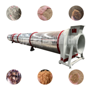 Coco Peat Rotary Drum Dryer for Wood Chips and Sawdust Biomass Drying Machine