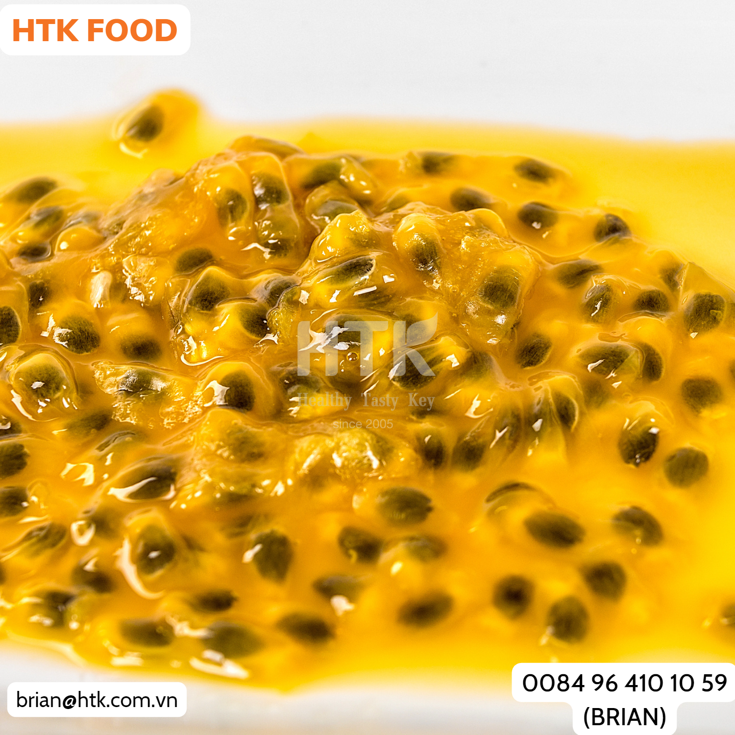 BEST PRICE 2024 FROZEN PASSION FRUIT PULP Made In Vietnam Factory from HTK FOOD for Food & Beverage