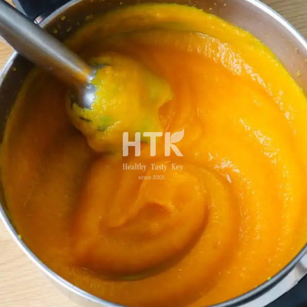 TOP RATE FROZEN RAW PUMPKIN PUREE Made In Vietnam Factory 100% Organic OEM for Food & Beverage Beauty & Skin