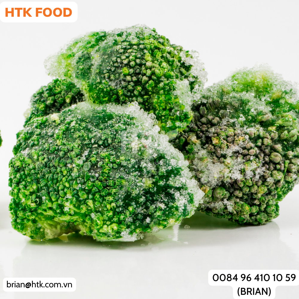 NEW 2024 FROZEN IQF BROCCOLI FLORETS Made In Vietnam Factory from HTK FOOD for Food & Beverage