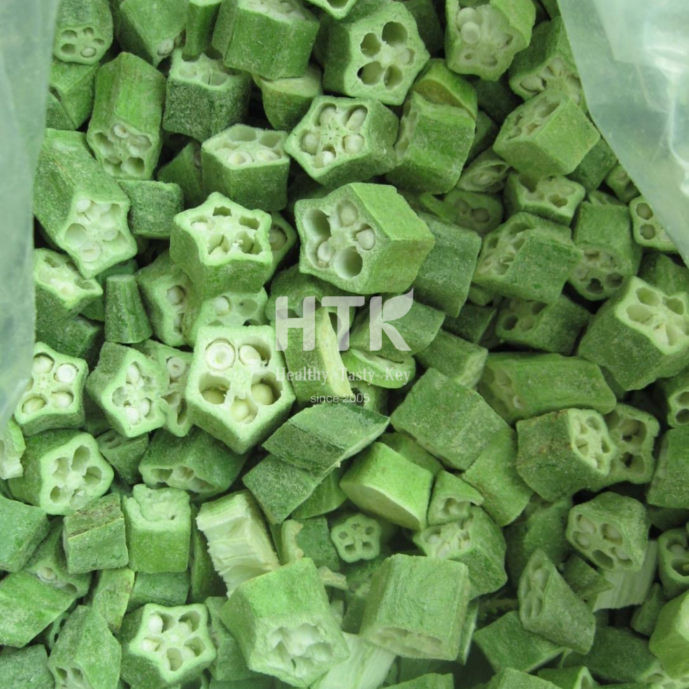 BEST DEAL FROZEN IQF OKRA Whole Halves Sliced 100% Organic sources OEM Made In Vietnam Factory  for Food & Beverage