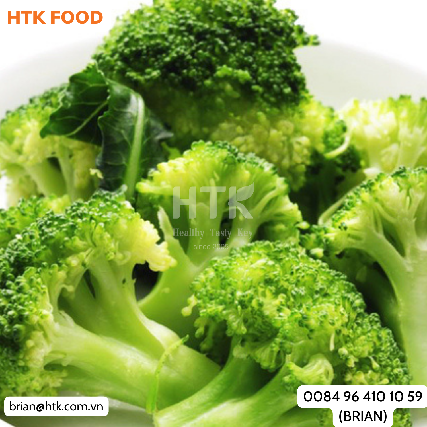 BEST OFFER 2024 FROZEN IQF BROCCOLI FLORETS Made In Vietnam Factory from HTK FOOD for Food & Beverage