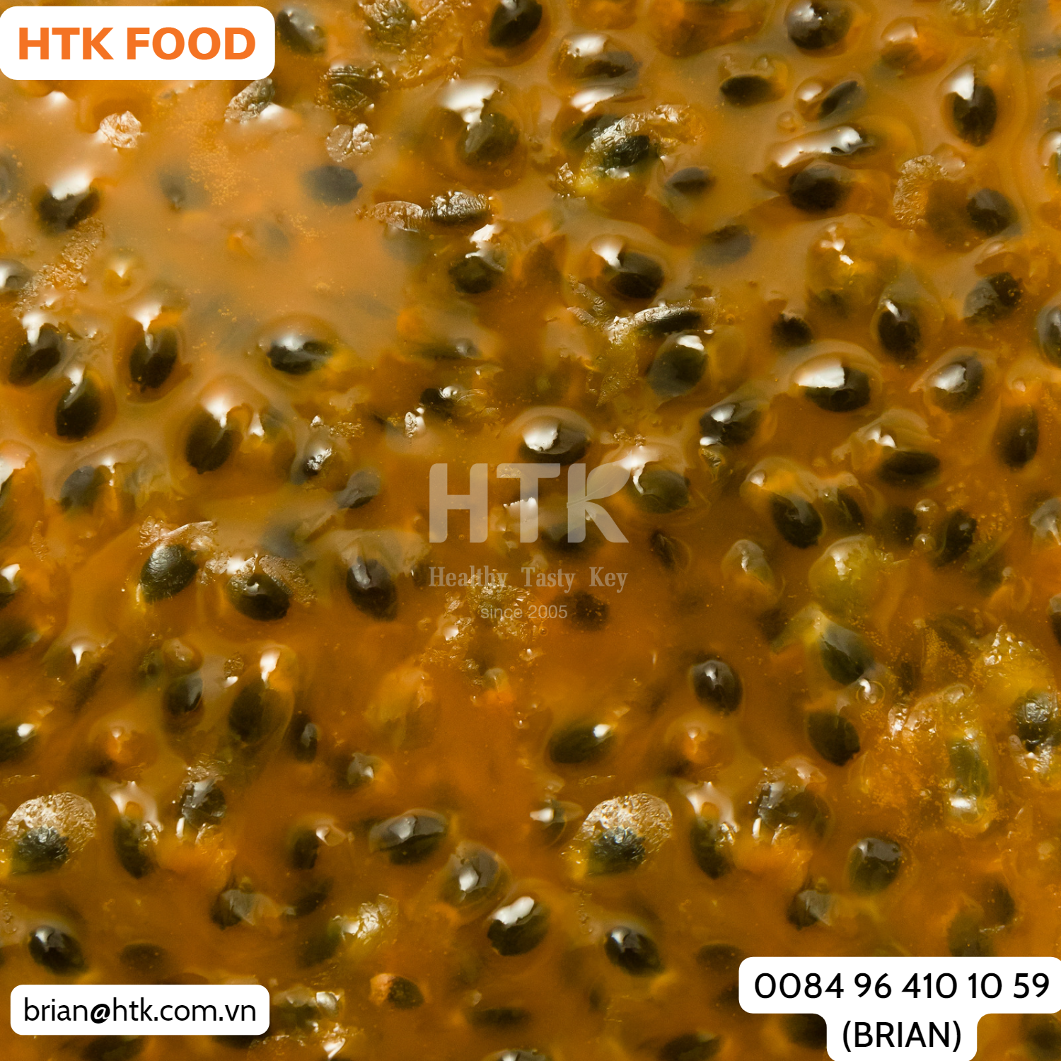 BEST CHOICE 2024 FROZEN PASSION FRUIT PULP Made In Vietnam Factory from HTK FOOD for Food & Beverage