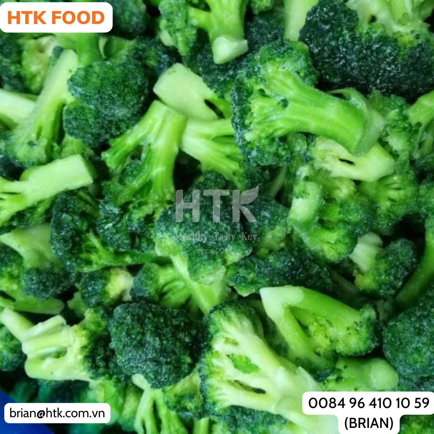 BEST OFFER 2024 FROZEN IQF BROCCOLI FLORETS Made In Vietnam Factory from HTK FOOD for Food & Beverage