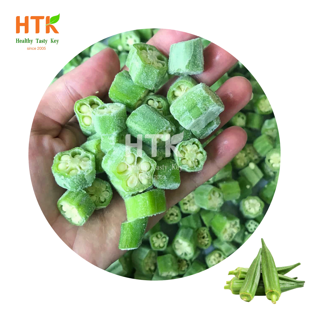 BEST DEAL FROZEN IQF OKRA Whole Halves Sliced 100% Organic sources OEM Made In Vietnam Factory  for Food & Beverage