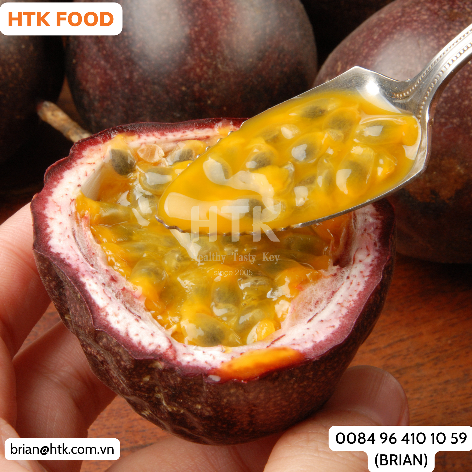 BEST CHOICE 2024 FROZEN PASSION FRUIT PULP Made In Vietnam Factory from HTK FOOD for Food & Beverage