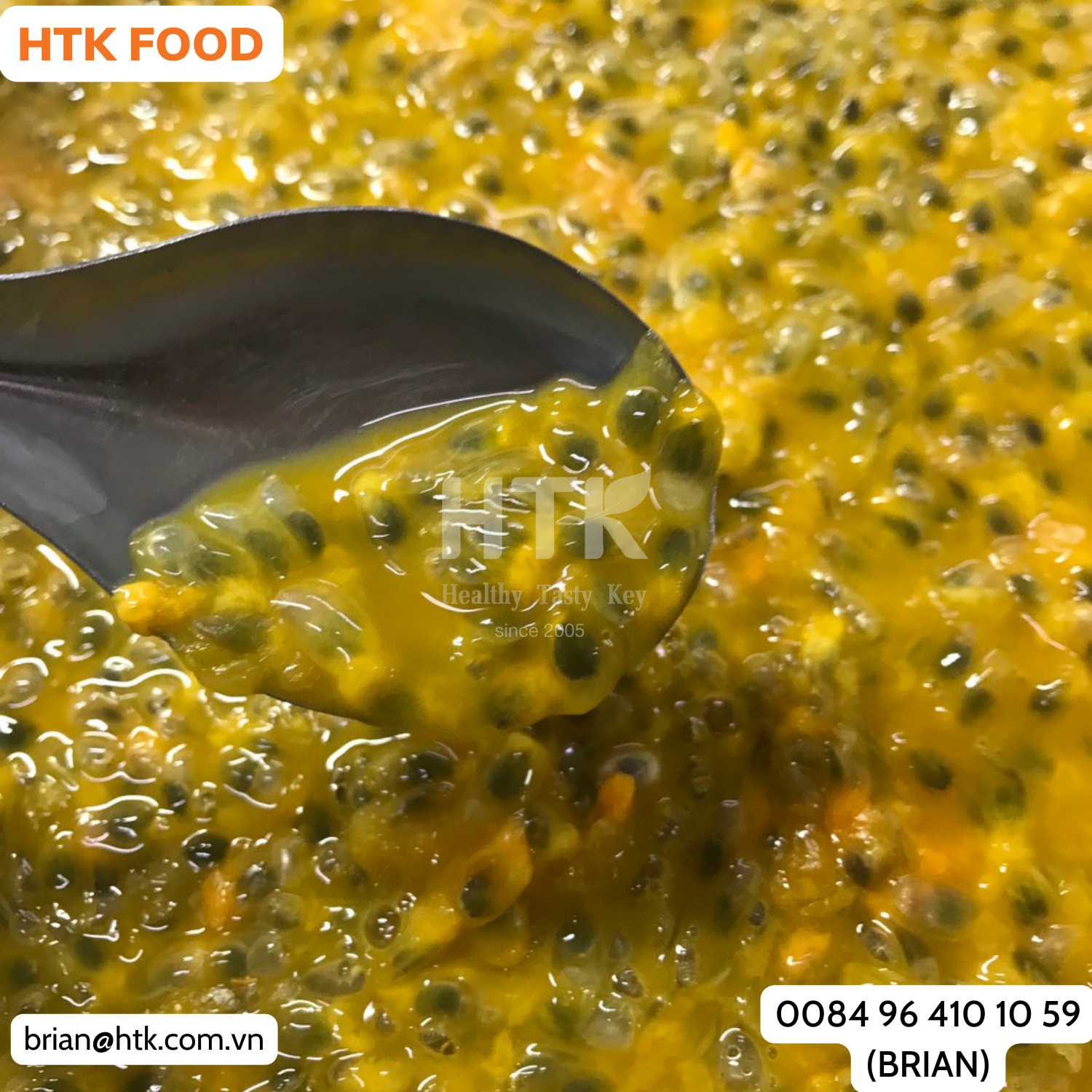 BEST PRICE 2024 FROZEN PASSION FRUIT PULP Made In Vietnam Factory from HTK FOOD for Food & Beverage