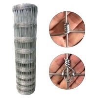 Heavy duty zinc coating fixed knot woven wire field deer net ox fence