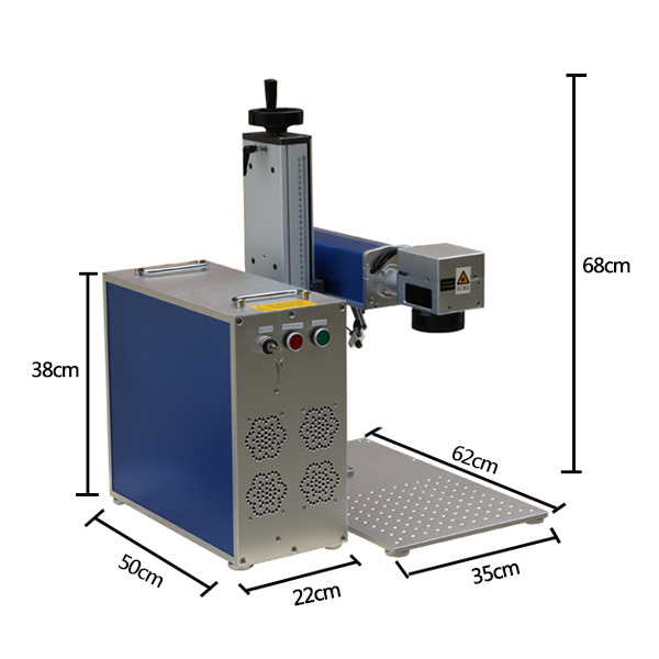 Haotian laser 20w 30w 50w 60W 80W 100w split shape fiber laser marking machine