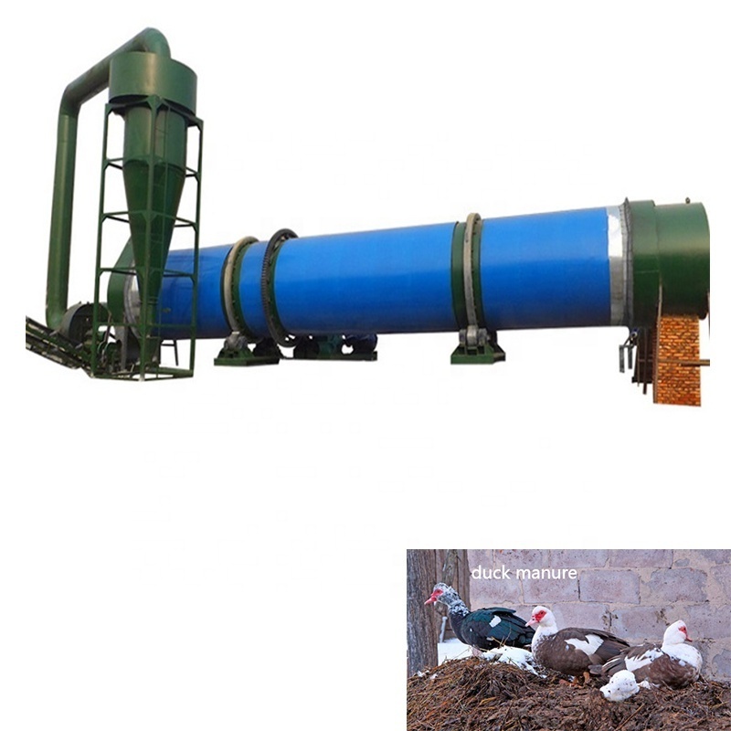 high efficiency cow dung chicken manure poultry animal rotary dryer machine