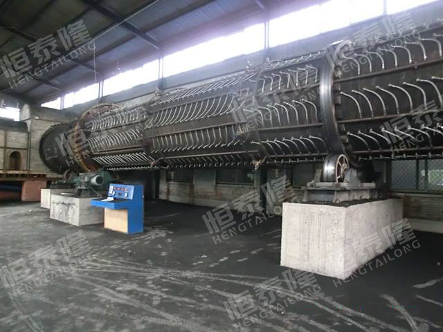 Best quality horizontal activated coconut shell charcoal carbonization kiln furnace sawdust continuous furnace machine