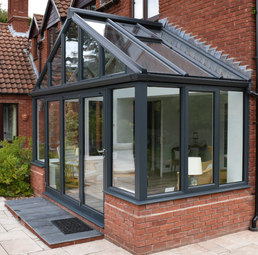 Glass house sunroom conservatory sunroom insulated modern glass greenhouse sun room with shade sunroom glass