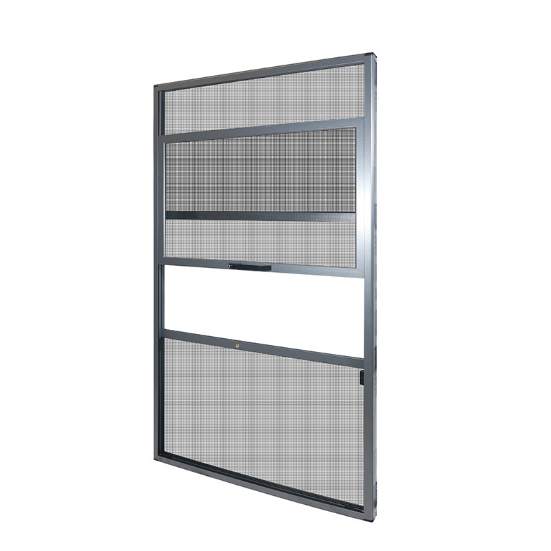 Pull down retractable fly screen window screen net stainless steel window mosquito pull-up fly screen