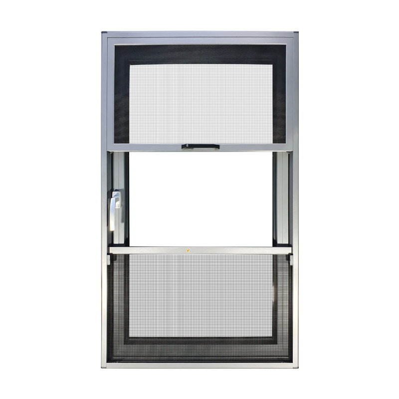 Pull down retractable fly screen window screen net stainless steel window mosquito pull-up fly screen