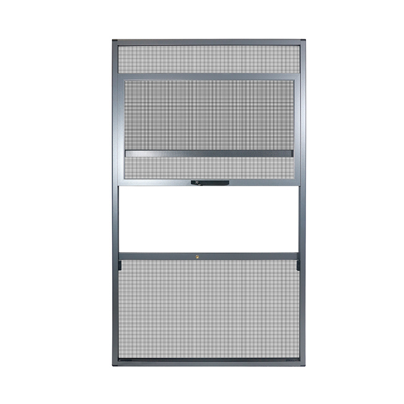 Pull down retractable fly screen window screen net stainless steel window mosquito pull-up fly screen