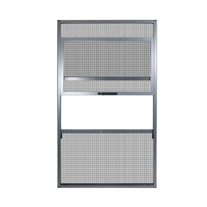 Pull down retractable fly screen window screen net stainless steel window mosquito pull-up fly screen