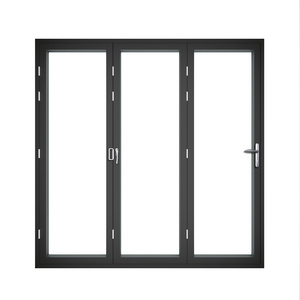 As2047 As&Nzs2208 Aluminum Flashing Accordion Glass Folding Doors Glass Patio Doors Aluminium Bifold Doors For Exterior