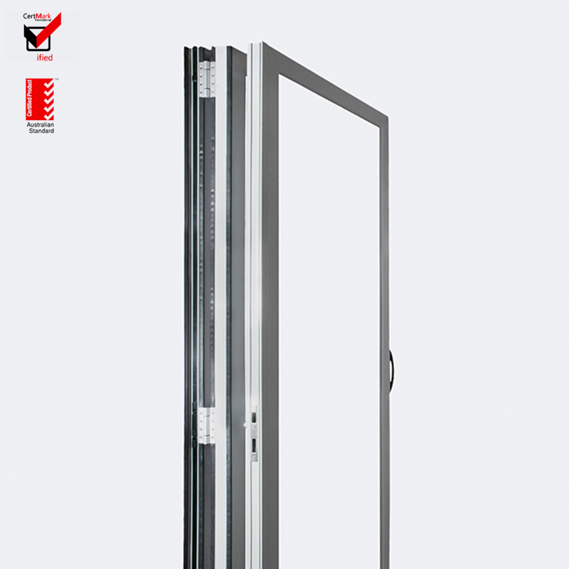 As2047 Australian Aluminum Frame Four Panels Exterior Folding Sliding Doors Stacking Glass Walls Aluminum Folding Door