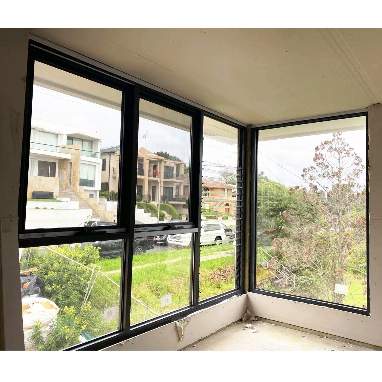 Australian As2047 Chain Winder Awning Windows Aluminum Framed Window Australia Semi Commercial Double Glazed Windows for Home