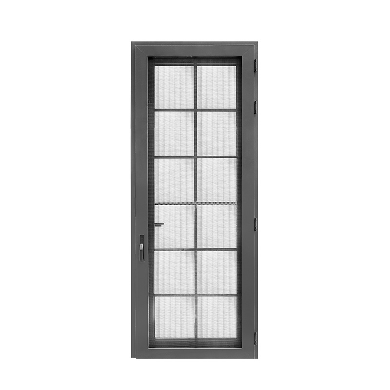 as2047 Australian French Interior Doors Aluminium Glass Casement Door Swing Entrance Aluminium Glazed Doors with Security Screen