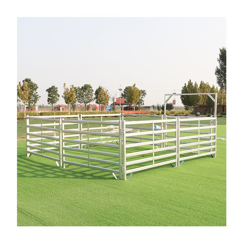 iron fence design 6ft temporary fencing panels hot dipped galvanized cattle sheep yard horse panel