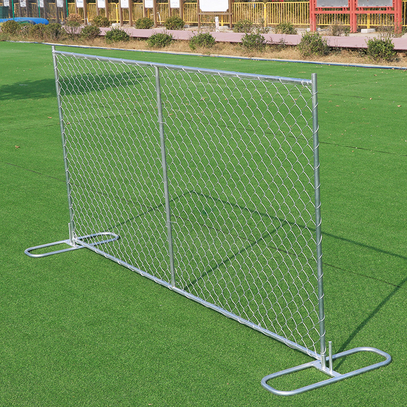 American metal legs removable temporary barrier chain link fence for construction site