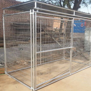 Triple Dog Run Kennel With Metal Top Roof Cover