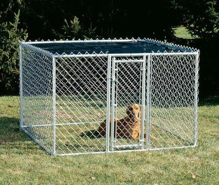 customized 10x10x6 ft quality outdoor used chain link dog kennel for sale Pet Run Play