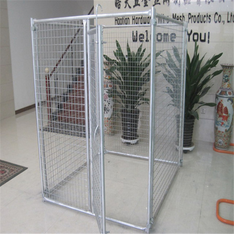 Wholesale heavy duty large outdoor metal dog cage with plastic roof