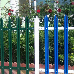 Steel picket angle bar palisade fence supplied by professional factory