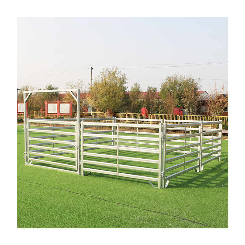 12ft Heavy Duty Galvanized Metal Cattle Corral Livestock Farm Horse Yard Fence Panel