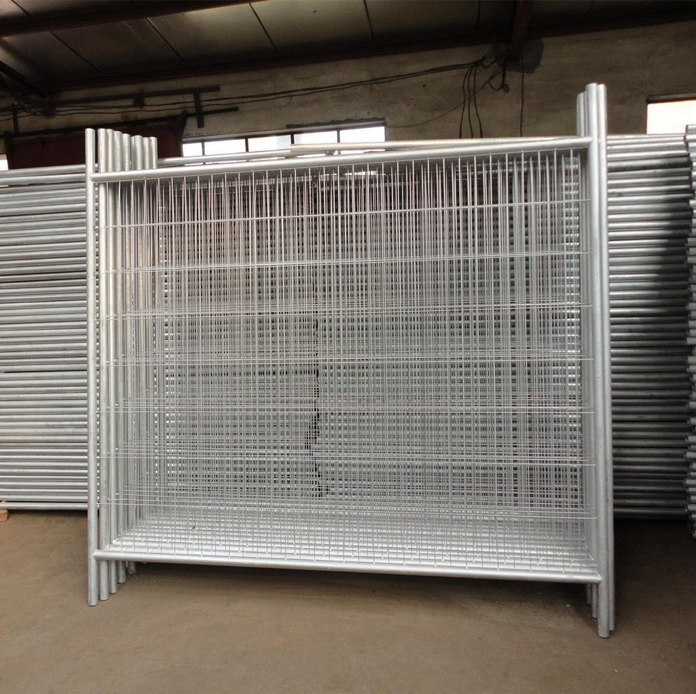 provisional barrier panel with support brace 4mm wire 32mm frame pipe temporary fence panels