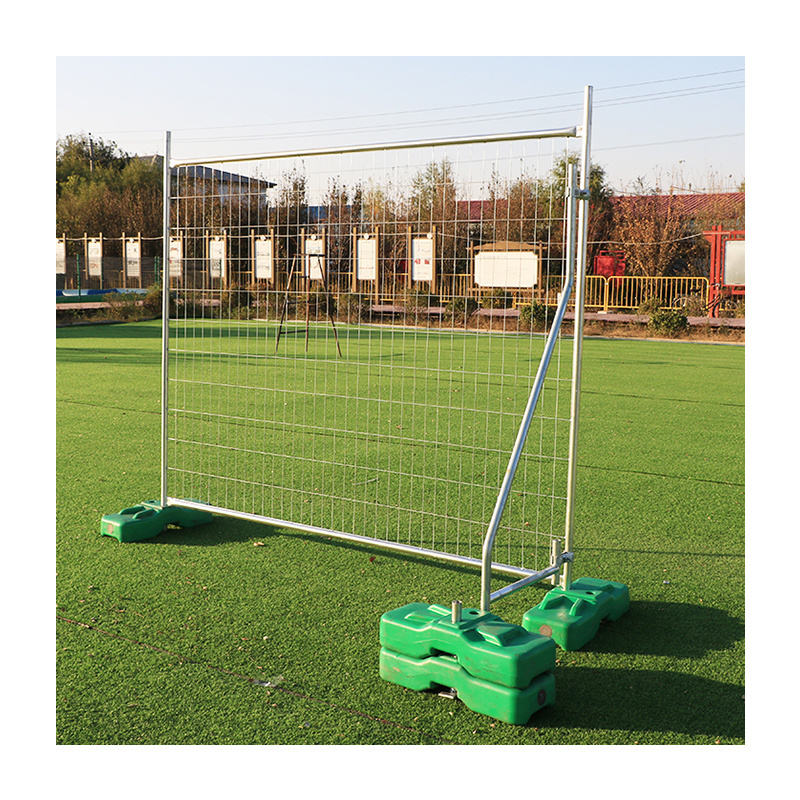 provisional barrier panel with support brace 4mm wire 32mm frame pipe temporary fence panels