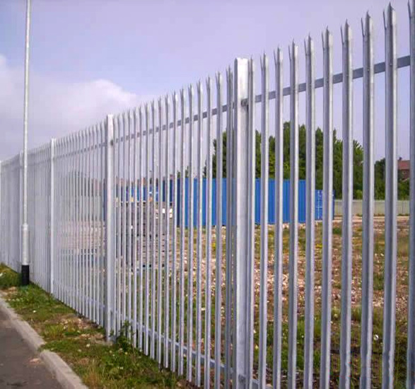 Steel picket angle bar palisade fence supplied by professional factory