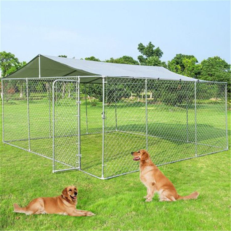 Large Size Chain Link panel Pet House Dog Kennel Cage For Sale