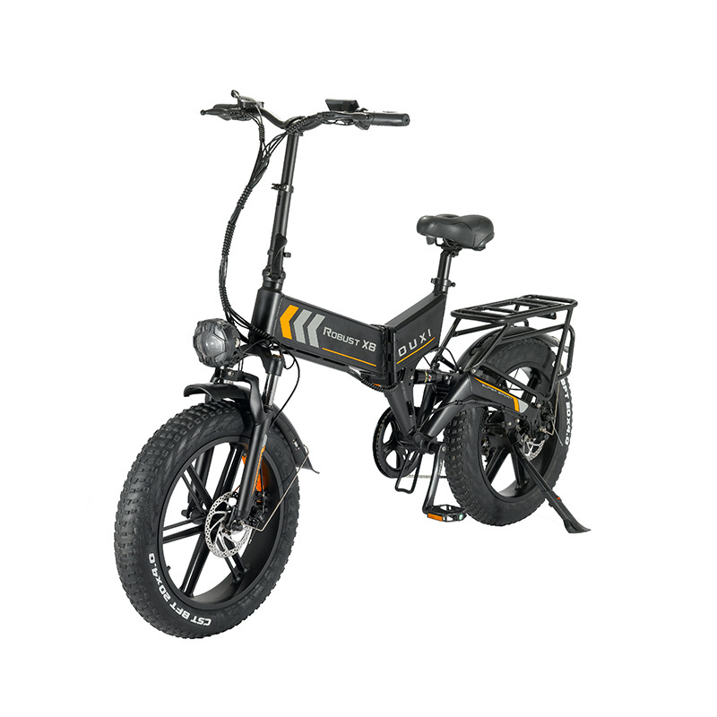 OUXI X8 Hidden Battery Frame Retro 20 inch Step Through Fat Tire Ebike Electric Folding Bike For Women