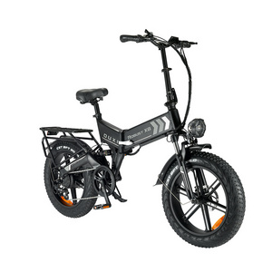 OUXI X8 Hidden Battery Frame Retro 20 inch Step Through Fat Tire Ebike Electric Folding Bike For Women