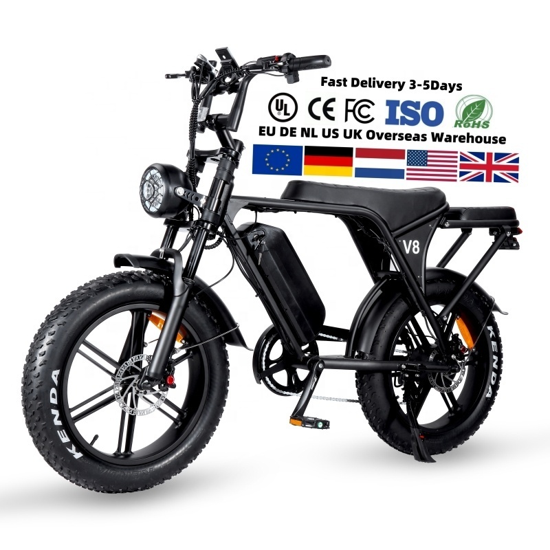 OUXI V8 1000w electric bike 800w fat tire bicycle beach cruise e-bike all terrain offroad ebike bicycle fatbike 250w