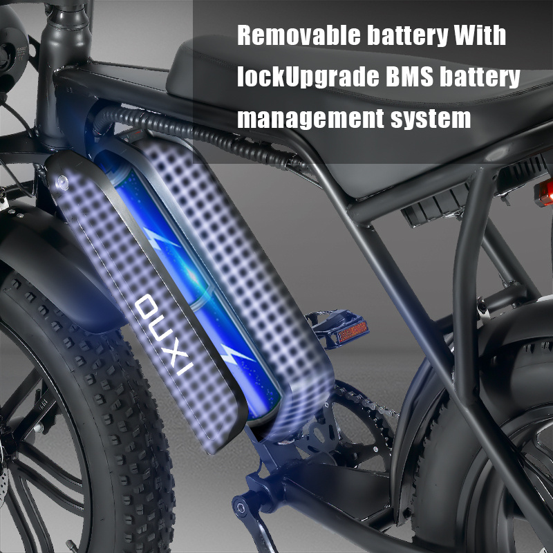 OUXI V8 Electric bike fat tire ebike double battery version 2.0 version duo battery