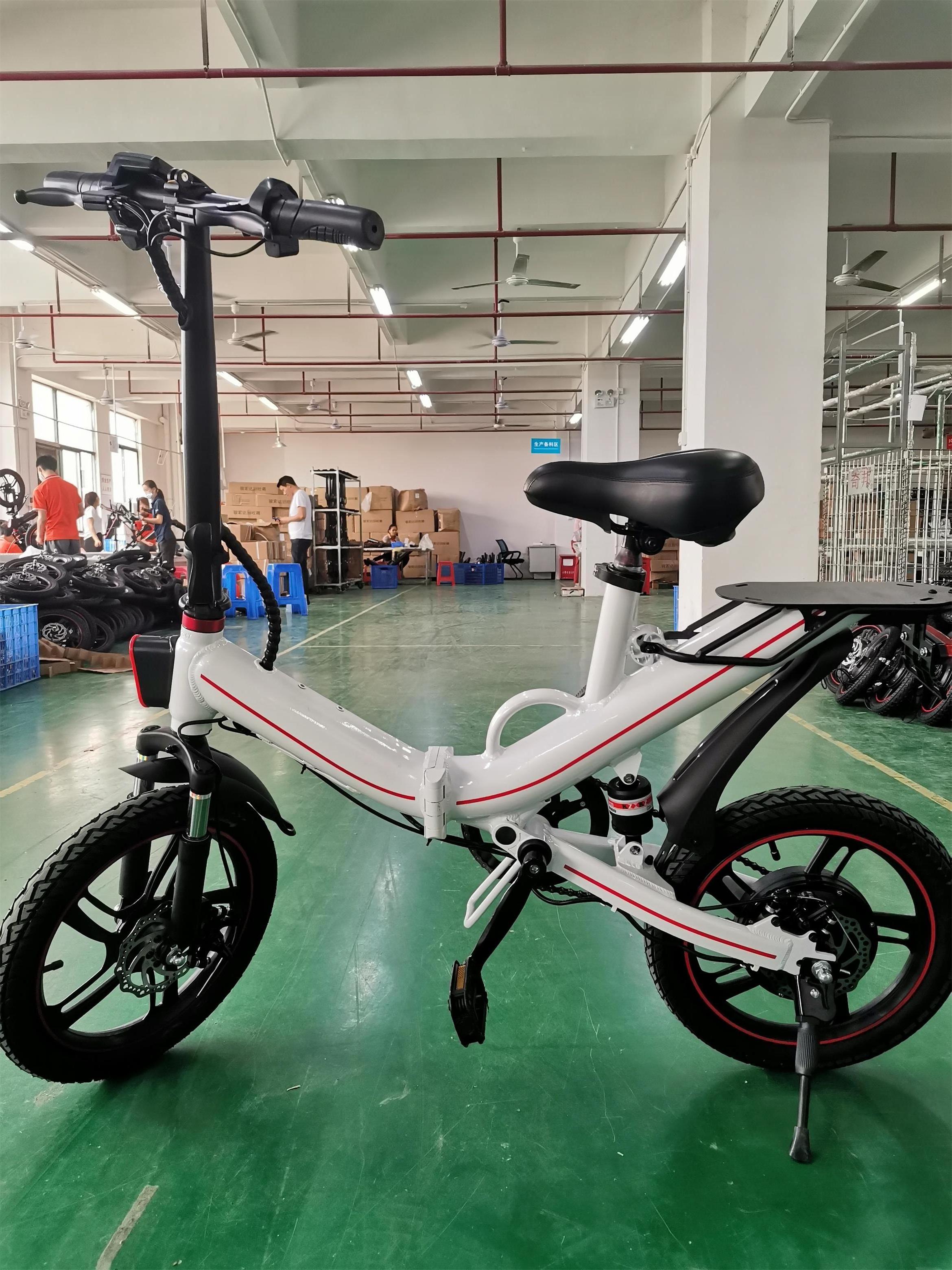 OUXI V6 V5 NIUBILITY B-14 Hidden Battery Fat Tire Electric Pocket Bike 500w Folding Ebike 16 Inch