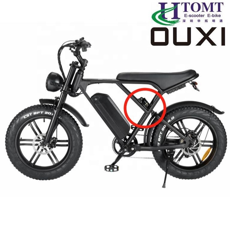 OUXI H9 all terrain e-bike OUXI V8 2.0 electric mountain bike fat tire bicycle 20inches 25km/h vintage design