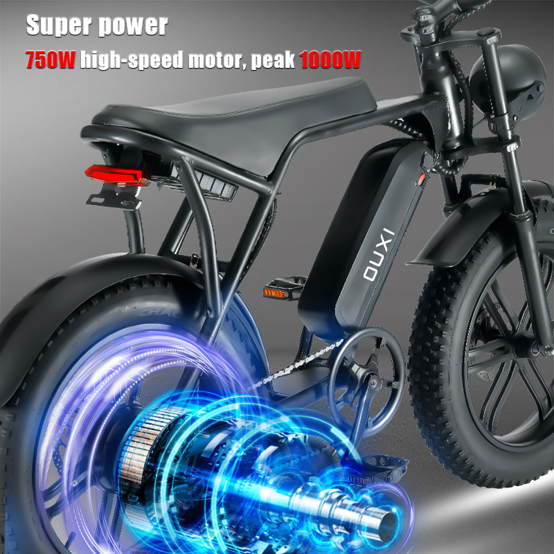 OUXI V8 Electric bike fat tire ebike double battery version 2.0 version duo battery