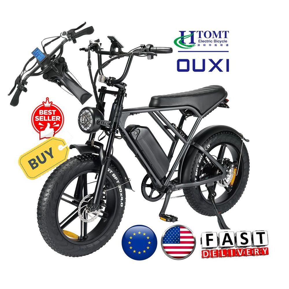 OUXI H9 OUXI v8 Powerful Ebike Removable Lithium Battery fatbike 250w US warehouse EU warehouse