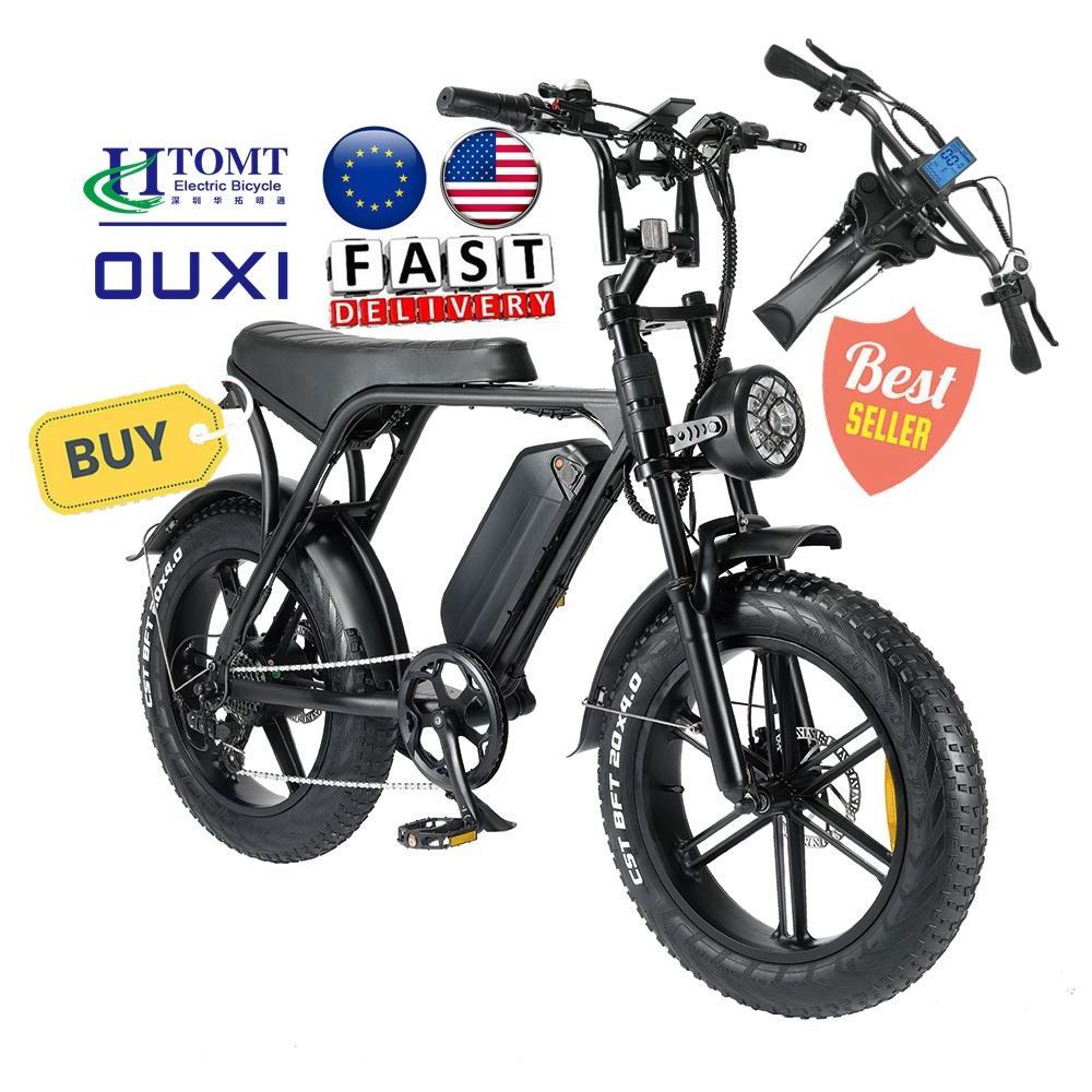 Off-road Fat Tire Bicycle Sand bike Beach land cruiser 20inch 1000w electric bike ouxi v8 E bicycle