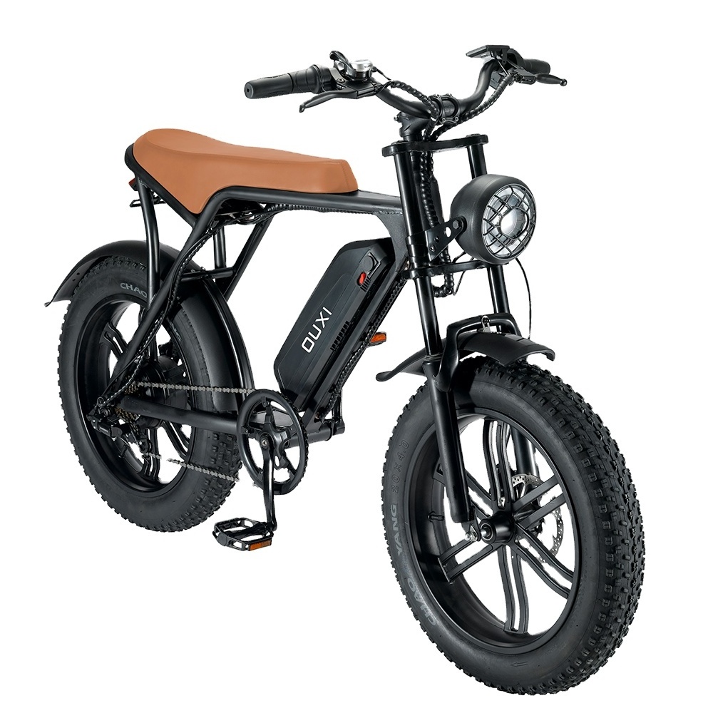 Ebike 750w Retro Chopper Fat Tire Electric Bicycles Electric Motorbike ebike electric bike