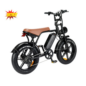 OUXI V8 New style 20inch fat tyre electric bike 48v 750w 48v 1500w high power e-bike two big wheels fat tyre ebike